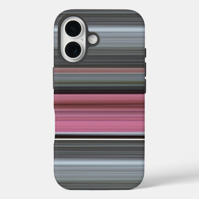 Abstrakte Nummer 1: Rosa und Grau Case-Mate iPhone Hülle (Rückseite)