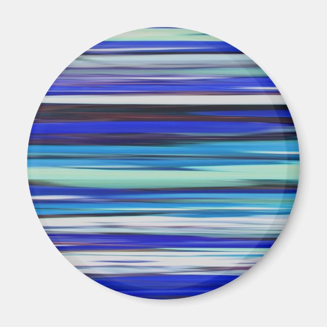 Abstrakte Nummer 2: Blaue Unschärfe Magnet (Vorne)