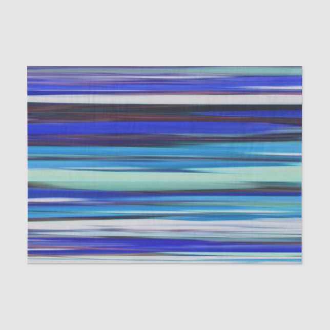 Abstrakte Nummer 2: Blaue Unschärfe Seidenpapier (Vorderseite)