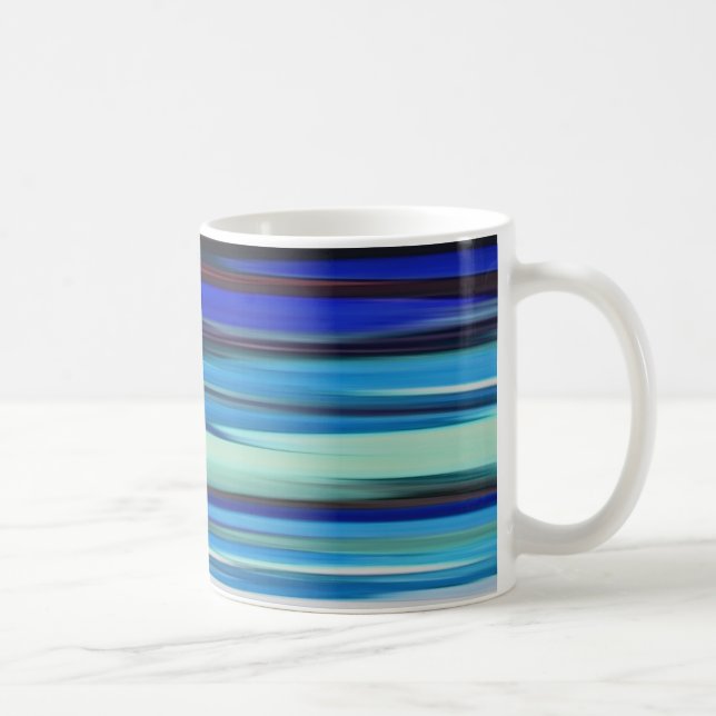Abstrakte Nummer 2: Blaue Unschärfe Tasse (Rechts)