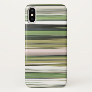 Abstrakte Nummer 2: Olive green verschwur iPhone X Hülle