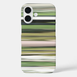 Abstrakte Nummer 2: Olive green verschwur iPhone 16 Hülle