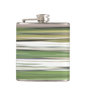 Abstrakte Nummer 2: Olive green verschwur Flachmann