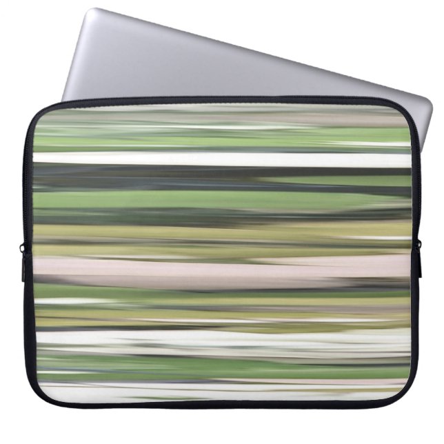 Abstrakte Nummer 2: Olive green verschwur Laptopschutzhülle (Vorderseite)