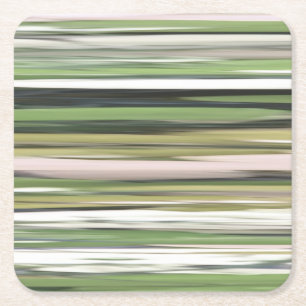 Abstrakte Nummer 2: Olive green verschwur Rechteckiger Pappuntersetzer
