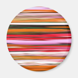 Abstrakte Nummer 2: Orangefarbene Unschärfe Magnet