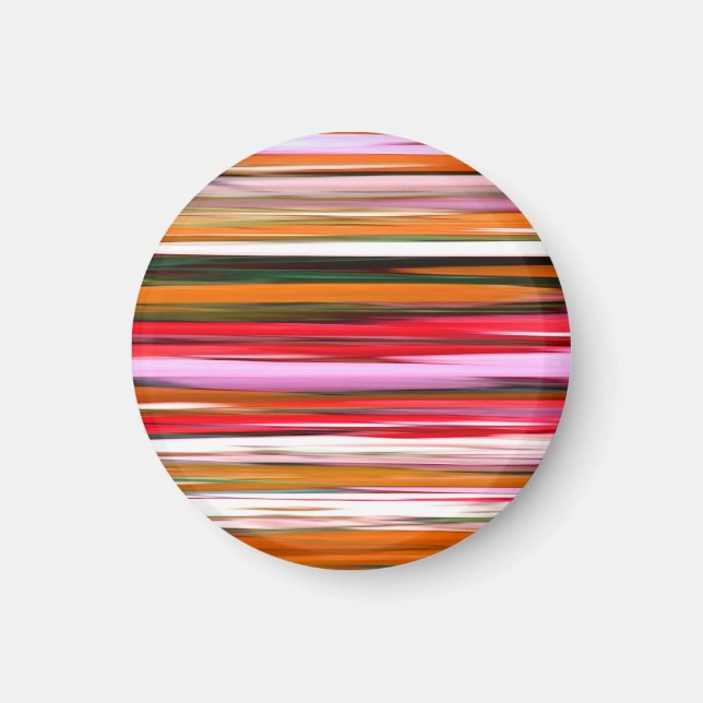 Abstrakte Nummer 2: Orangefarbene Unschärfe Magnet (Vorne)