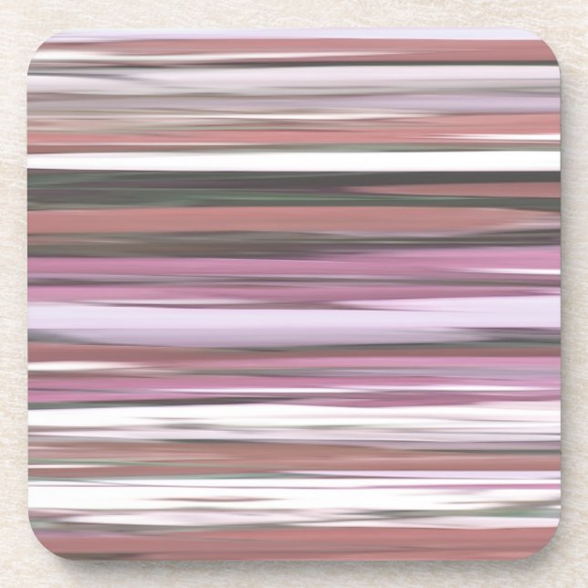 Abstrakte Nummer 2: Rosa Unschärfe Getränkeuntersetzer (Vorderseite)