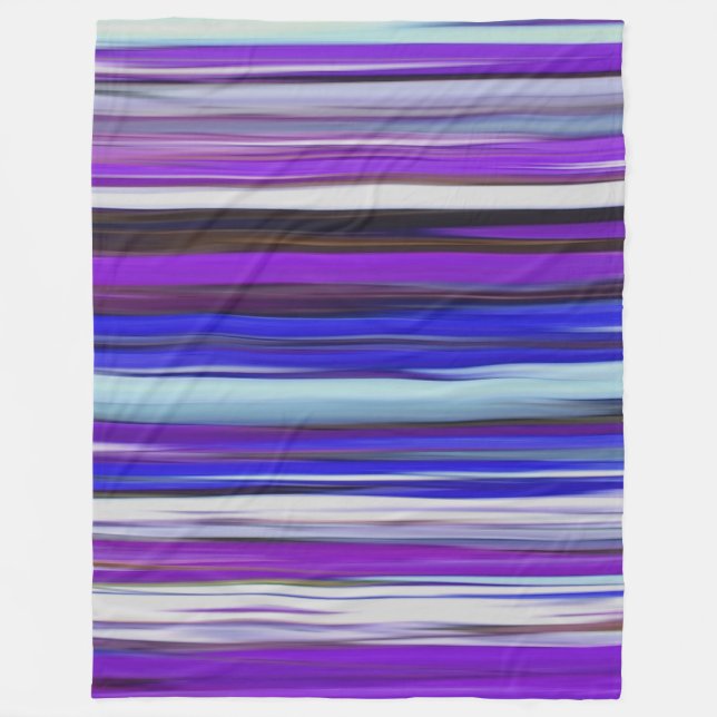 Abstrakte Nummer 2: Ultraviolettunschärfe Fleecedecke (Vorderseite)