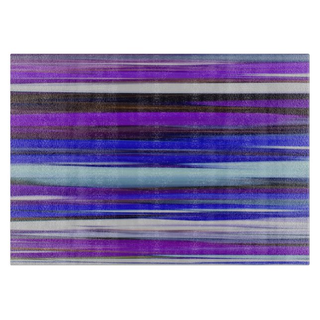 Abstrakte Nummer 2: Ultraviolettunschärfe Schneidebrett (Vorderseite)