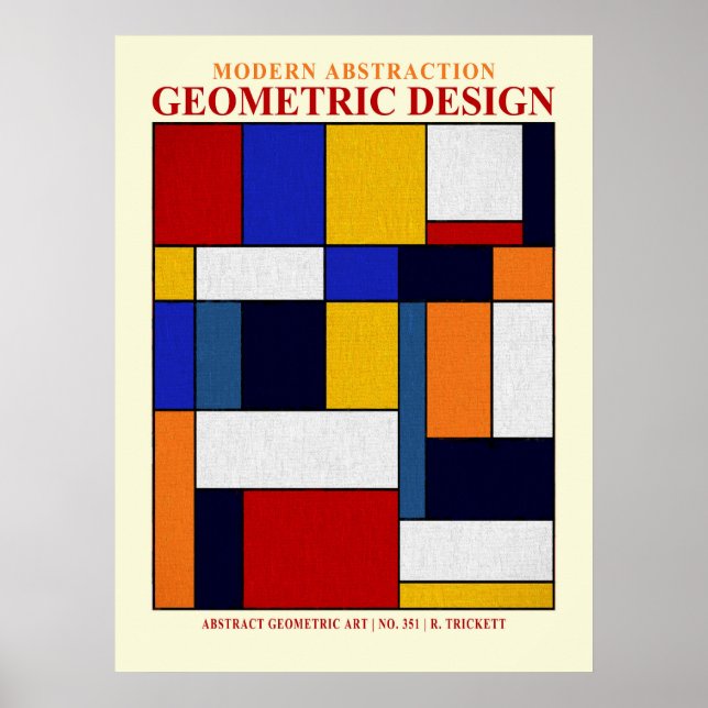 Abstrakte Nummer 351 EP-Poster Poster (Vorne)