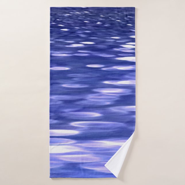 Abstrakte Nummer 3: Blauschimmer Badehandtuch (Badehandtuch)