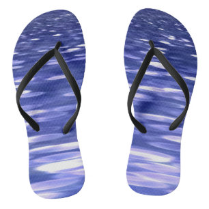 Abstrakte Nummer 3: Blauschimmer Flip Flops