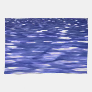 Abstrakte Nummer 3: Blauschimmer Geschirrtuch