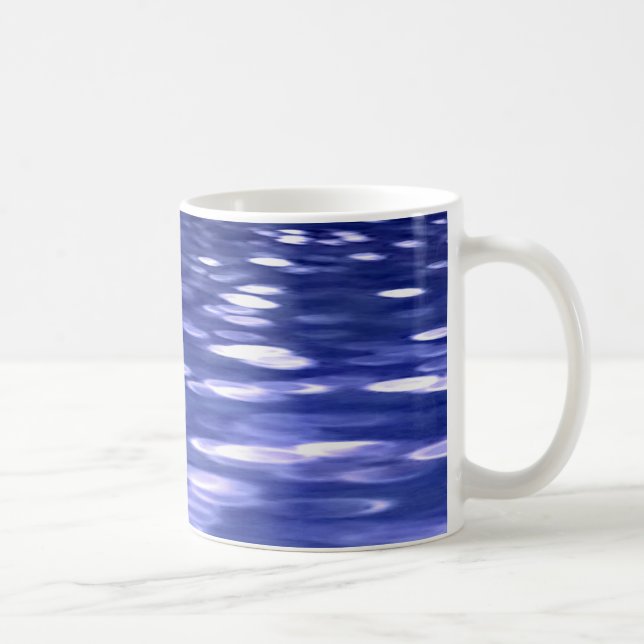 Abstrakte Nummer 3: Blauschimmer Kaffeetasse (Rechts)