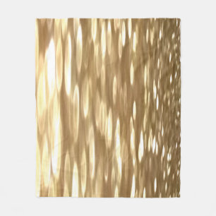 Abstrakte Nummer 3: Goldschimmer Fleecedecke