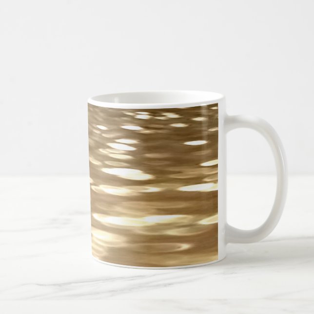 Abstrakte Nummer 3: Goldschimmer Kaffeetasse (Rechts)