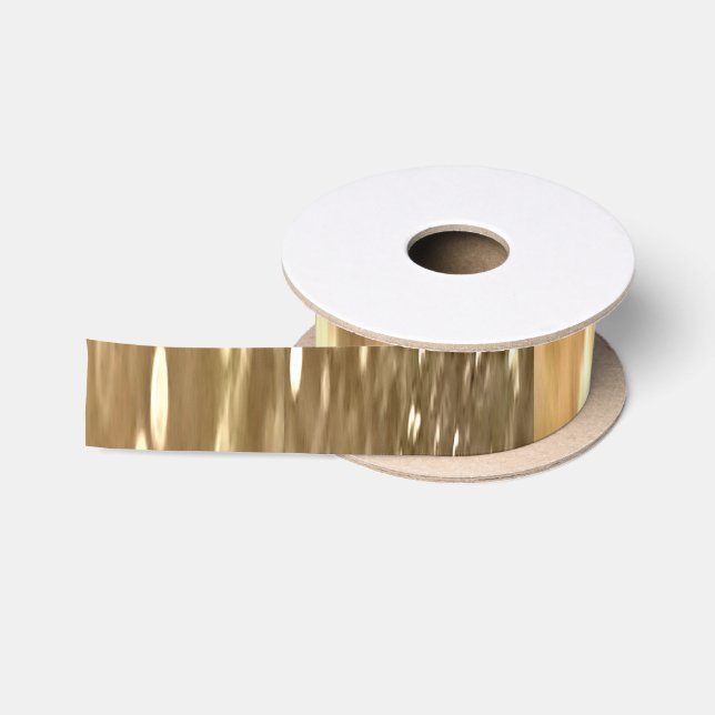 Abstrakte Nummer 3: Goldschimmer Satinband (Spule)