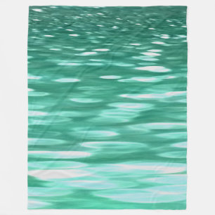 Abstrakte Nummer 3: Green Shimmer Fleecedecke