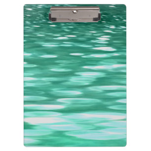 Abstrakte Nummer 3: Green Shimmer Klemmbrett