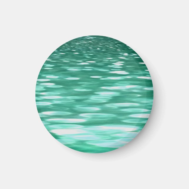 Abstrakte Nummer 3: Green Shimmer Magnet (Vorne)