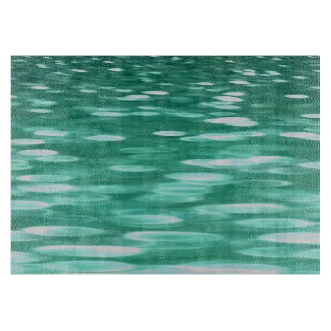 Abstrakte Nummer 3: Green Shimmer Schneidebrett (Vorderseite)