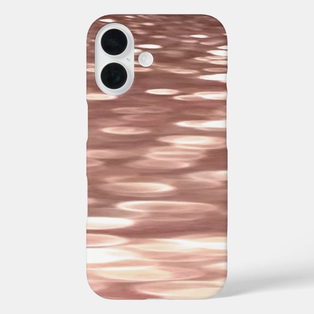 Abstrakte Nummer 3: Kupfer-Rose-Goldschimmer Case-Mate iPhone Hülle (Rückseite)