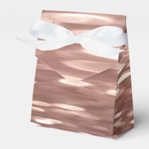 Abstrakte Nummer 3: Kupfer-Rose-Goldschimmer Geschenkschachtel