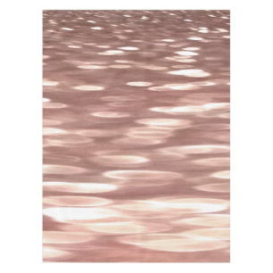 Abstrakte Nummer 3: Kupfer-Rose-Goldschimmer Tischdecke