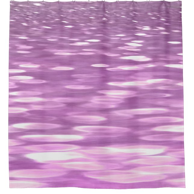 Abstrakte Nummer 3: Lilac Shimmer Duschvorhang (Vorderseite)