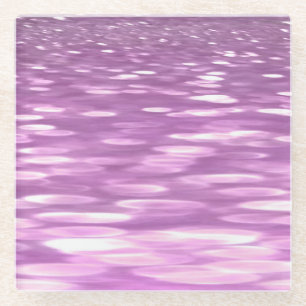 Abstrakte Nummer 3: Lilac Shimmer Glasuntersetzer