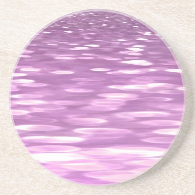 Abstrakte Nummer 3: Lilac Shimmer Sandstein Untersetzer (Vorne)
