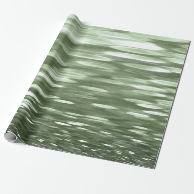 Abstrakte Nummer 3: Olive green verschwur Geschenkpapier (Ungerollt)
