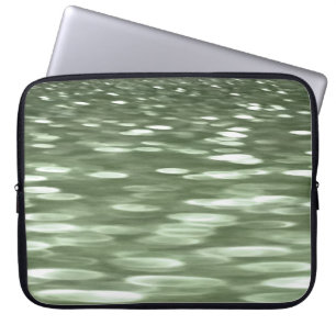 Abstrakte Nummer 3: Olive green verschwur Laptopschutzhülle