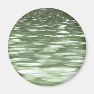 Abstrakte Nummer 3: Olive green verschwur Magnet