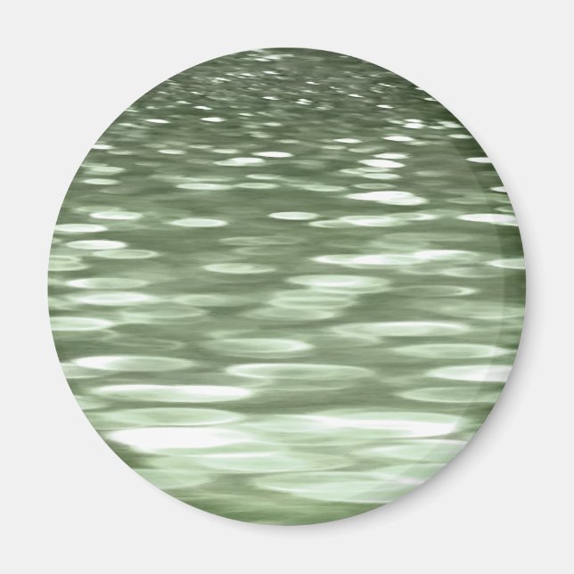 Abstrakte Nummer 3: Olive green verschwur Magnet (Vorne)