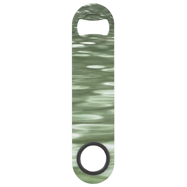 Abstrakte Nummer 3: Olive green verschwur Speed Flaschenöffner (Vorderseite)