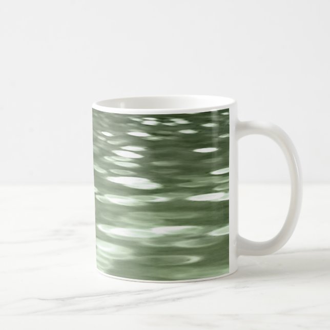 Abstrakte Nummer 3: Olive green verschwur Tasse (Rechts)