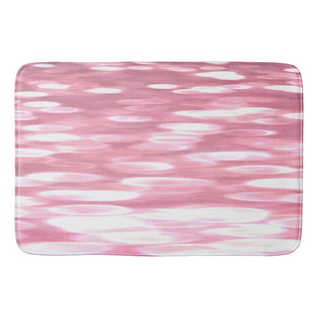 Abstrakte Nummer 3: Pink Shimmer Badematte (Vorderseite)