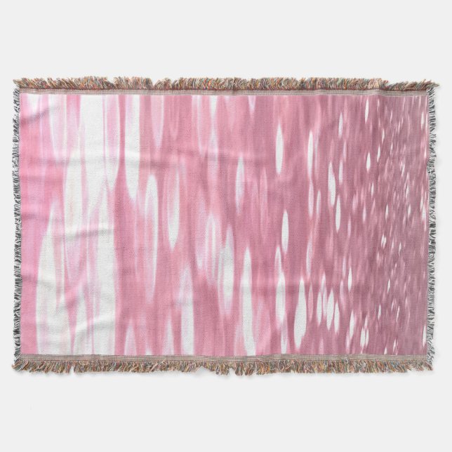 Abstrakte Nummer 3: Pink Shimmer Decke (Vorderseite)