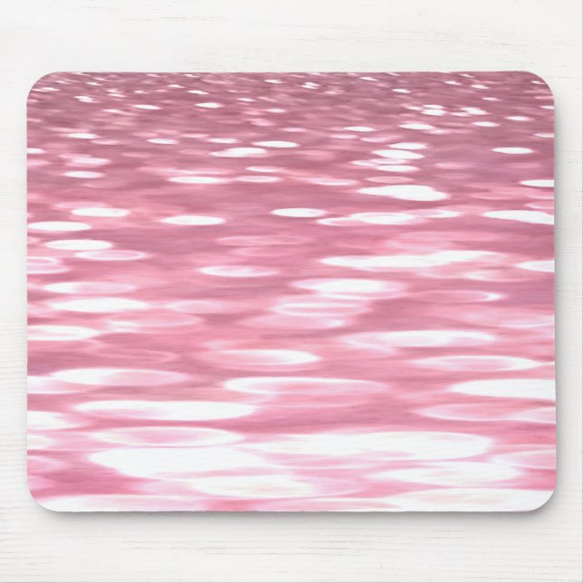 Abstrakte Nummer 3: Pink Shimmer Mousepad (Vorne)