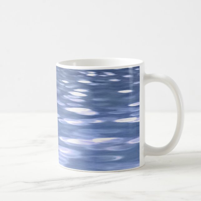 Abstrakte Nummer 3: Pulverblau-Schimmer Kaffeetasse (Rechts)