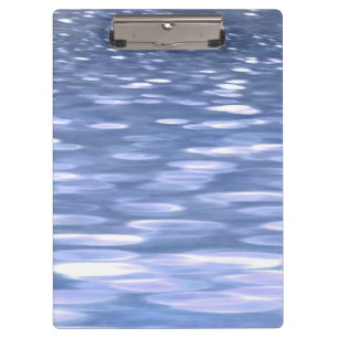 Abstrakte Nummer 3: Pulverblau-Schimmer Klemmbrett