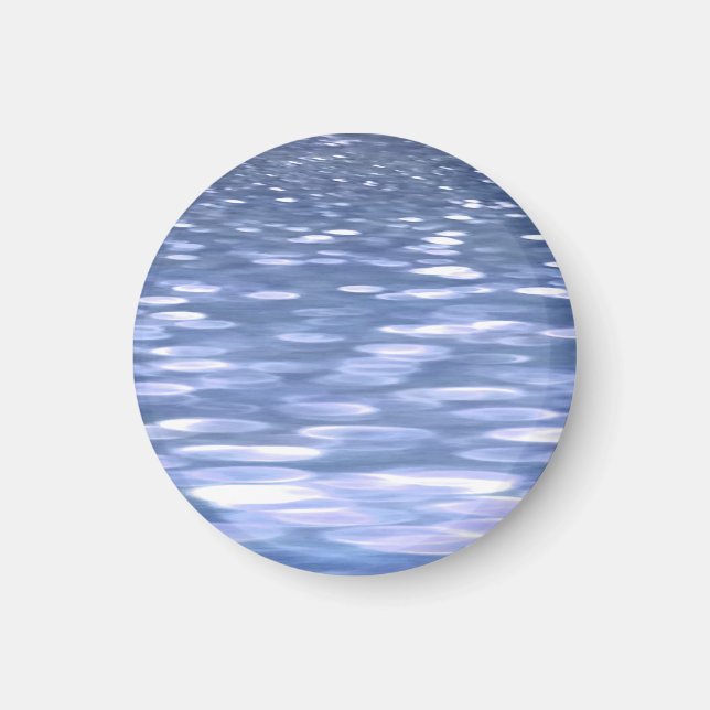Abstrakte Nummer 3: Pulverblau-Schimmer Magnet (Vorne)