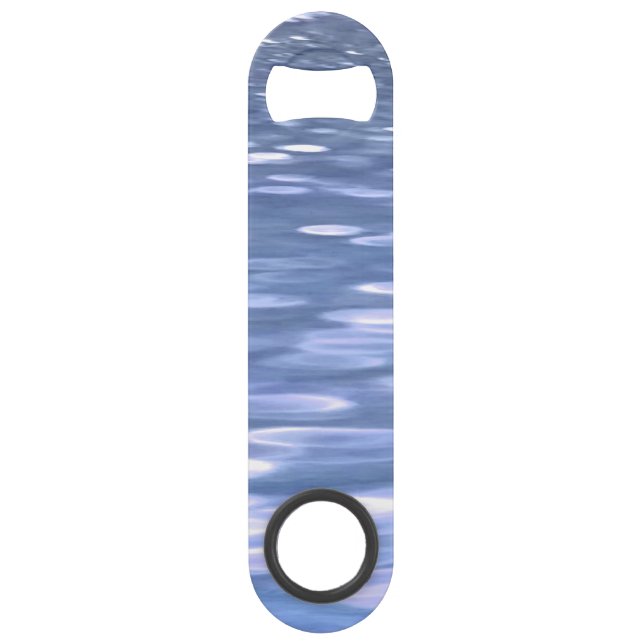 Abstrakte Nummer 3: Pulverblau-Schimmer Speed Flaschenöffner (Vorderseite)