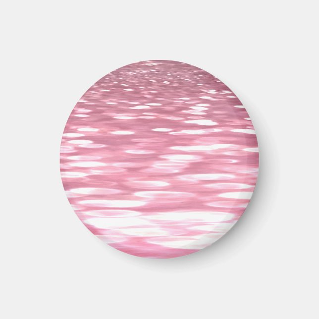 Abstrakte Nummer 3: Rosa Schimmer Magnet (Vorne)