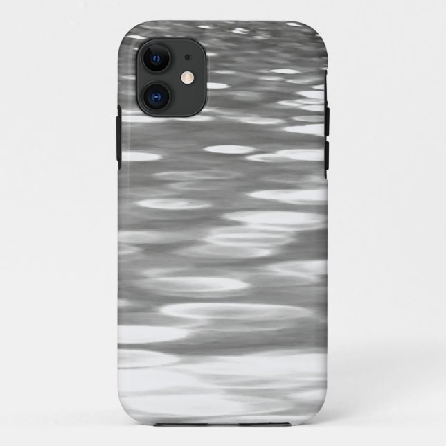 Abstrakte Nummer 3: Silbergrauer Schimmer Case-Mate iPhone Hülle (Rückseite)