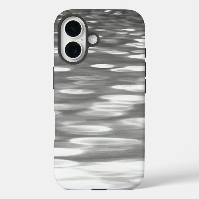 Abstrakte Nummer 3: Silbergrauer Schimmer Case-Mate iPhone Hülle (Rückseite)