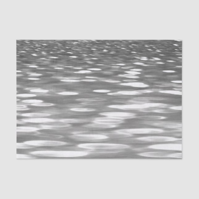 Abstrakte Nummer 3: Silbergrauer Schimmer Seidenpapier (Vorderseite)