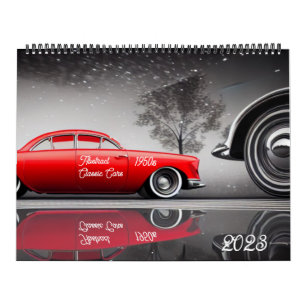 Abstrakte Oldtimer 1950er Kalender
